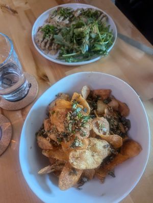 Truffle chips at Roots Inn & Kitchen in Sister Bay
