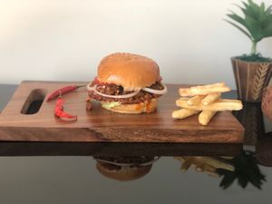 Jackfruit sloppy joe at Better Burger in New Delhi