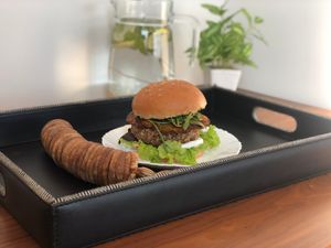 Vegan and veg Burgers at Better Burger in New Delhi
