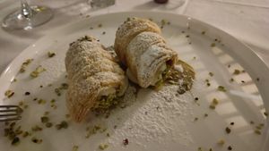Cannoli alla crema chantilly at Osteria Casa Mia in Martignacco