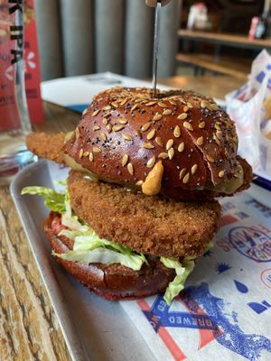 Impossible Double Cheeseburger   at BrewDog - Canary Wharf in East London