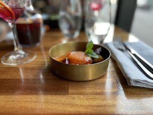 Reddish in caramel sauce  at Iberico in Uppsala