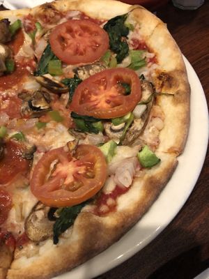 Veggie pizza with vegan cheese  at Brooksy's in Las Vegas