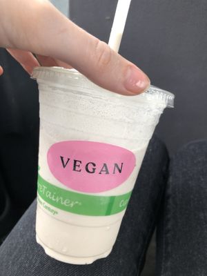vegan root beer shake  at Burger Crush in Victoria