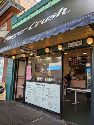 exterior at Burger Crush in Victoria