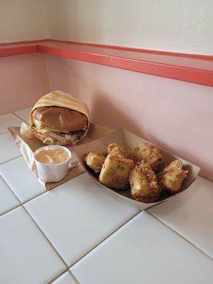 Tofu nuggets! at Burger Crush in Victoria