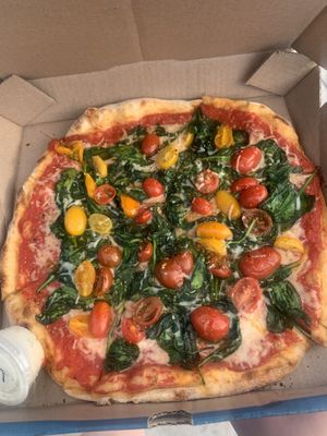 Vegan florentine, vegan ranch  at Dimo's Pizza in Chicago