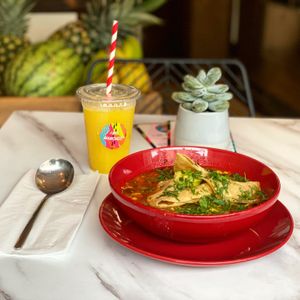 Mexican tortilla soup at No Manches in Wakefield