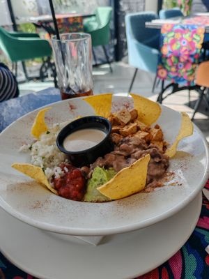 Nacho salad at No Manches in Wakefield