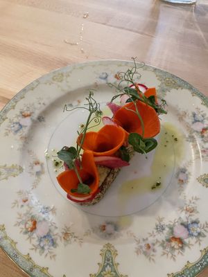 Radish Tart at Bloom in Chicago