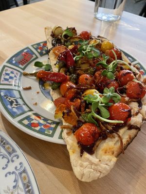 Heirloom Tomato Flatbread  at Bloom in Chicago