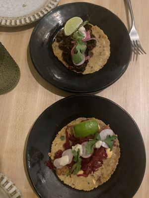 Asada and baja taco at Bloom in Chicago