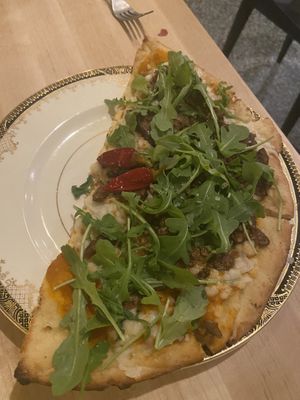 Shroom & chorizo flatbread   at Bloom in Chicago