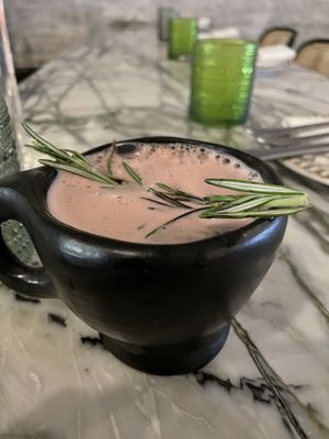 Hot and sloe cocktail  at Bloom in Chicago