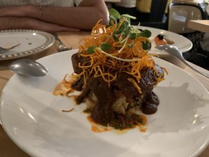 Jamaican pulled pork entree    at Bloom in Chicago