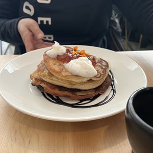vegan pancakes   at Bloom in Chicago