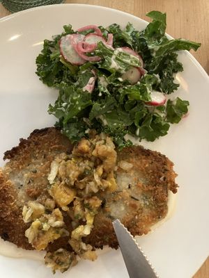 Cactus schnitzel   at Bloom in Chicago