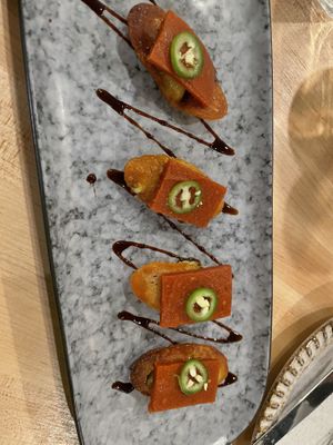 Sundried tomato shashimi   at Bloom in Chicago