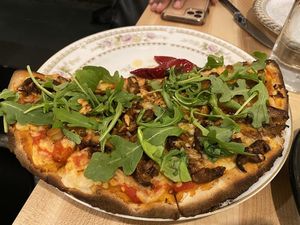 Shroom & Chorizo Flatbread at Bloom in Chicago