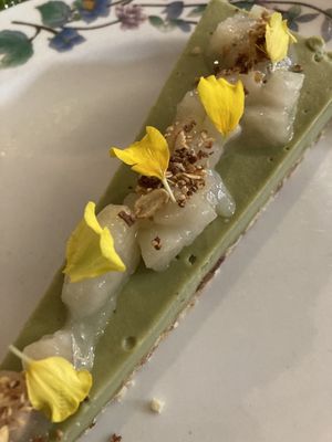 Matcha cheesecake  at Bloom in Chicago