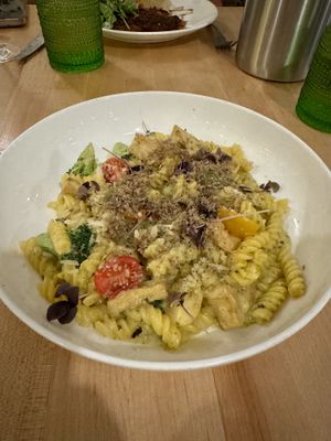 summer alfredo + truffle  at Bloom in Chicago