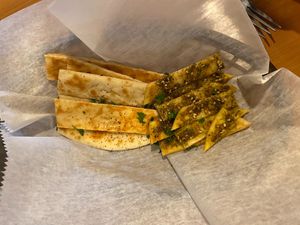 Side bread at Falafel House in Roanoke