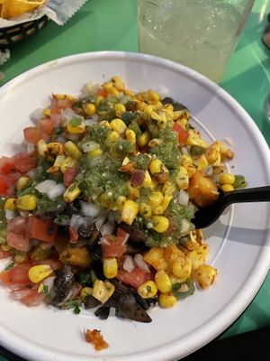 Cauliflower rice bowl with thai chili tofu, pan-seared portabellas, and fixings .  at Barrio Tacos in Columbus