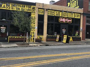 No outdoor seating unfortunately  at Slutty Vegan - Edgewood in Atlanta