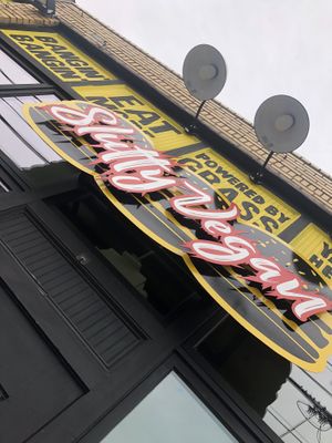 Slutty sign  at Slutty Vegan - Edgewood in Atlanta