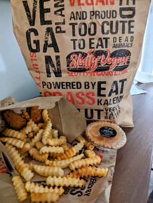 Sooo many fries at Slutty Vegan - Edgewood in Atlanta