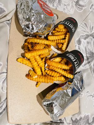 One night stand and bratwurst. Comes with fries   at Slutty Vegan - Edgewood in Atlanta