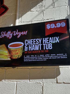 Special! Vegan grilled cheese & an amazing tomato soup!!! 🌱  at Slutty Vegan - Edgewood in Atlanta