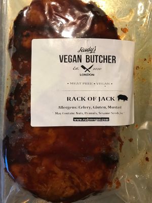 Rack of Jack at Rudy's Vegan Butcher & Diner in North London