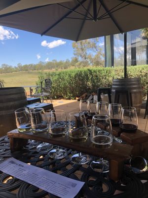 Wine tasting outside at Ocean View Estates in Ocean View