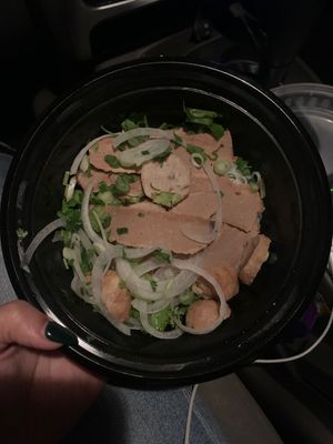 Vegan pho to go (broth given separately) at Pho Hot in Annandale