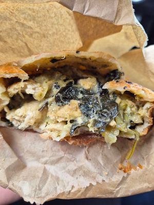 Green curry pie $11.00: delicious! spice level was great at start but built to be v.spicy towards end, love the roti instead of pastry at 2 Sisters Kitchen in Waverley