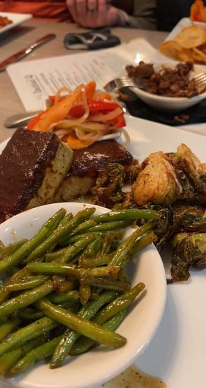 Great BBQ tofu with amazing sides. at Initial Q in Spartanburg