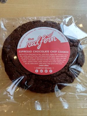 Espresso chocolate chip cookie from the Red Fern at Melo Coffee & Kitchen in Rochester