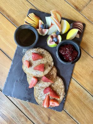 Vegan hot cakes   at Gypsea Market in Tulum