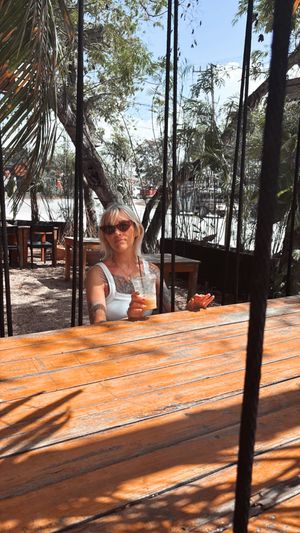 There patio   at Gypsea Market in Tulum