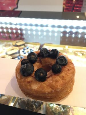 vegan blueberry cronut at Royal Donuts in Hannover