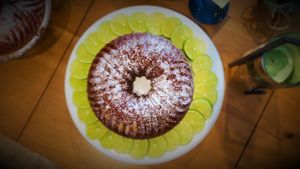 Margarita Cake:
Made with Don Julio Reposado Tequila, Cointreau Orange Liqueur, lime juice and agave syrup.  Serves 16.  Comes in shots, minis, duos and quartets. at Cocktail Cakes in Miami