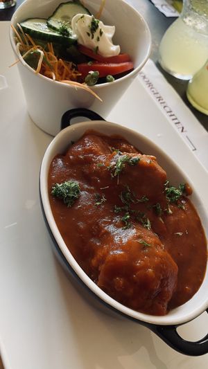 Vegan balletjes at De Vierslag in Kortenaken