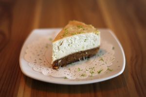 Vegan Lime Cheesecake at Warung in Koh Phangan