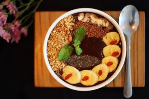 Cacao Smoothie Bowl at Warung in Koh Phangan