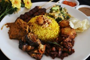 Nasi Campur Bali (Vegetarian/Vegan) at Warung in Koh Phangan