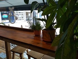 View outside at Café Augustin in Rouen