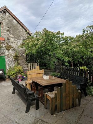 Back garden at The Garden Cafe in Scarriff