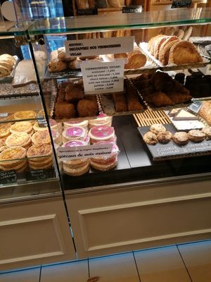Vegan section at Bakery J.M. Coste in Grenoble