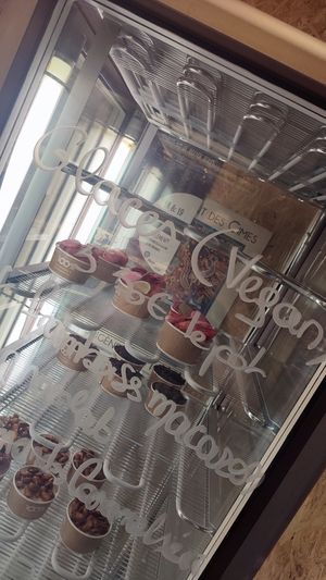 Vegan ice cream at Bakery J.M. Coste in Grenoble